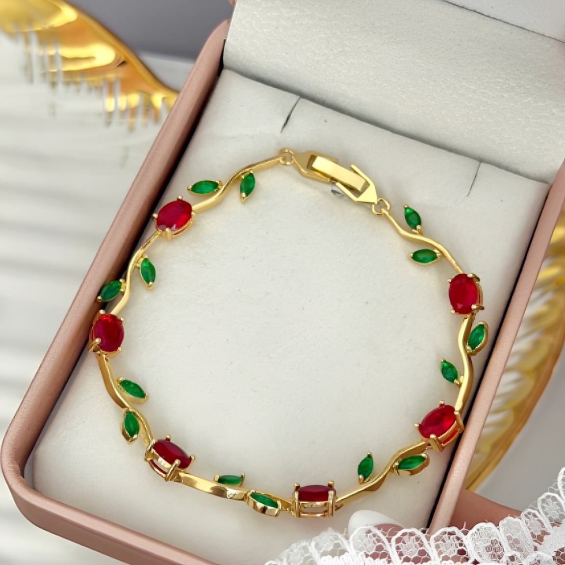 PULSERA TULIPÁN ACERO INOXIDABLE REGALO MUJER DISEÑO - 5