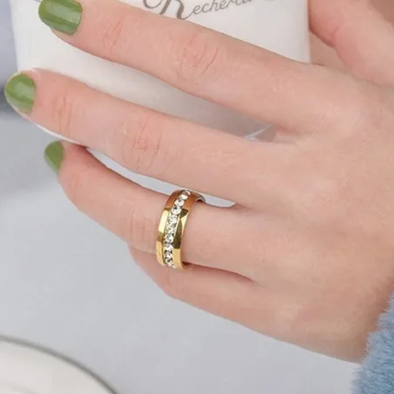 ANILLO DE PAREJA PROMESA DE AMOR - ESTUCHE GRATIS - 7