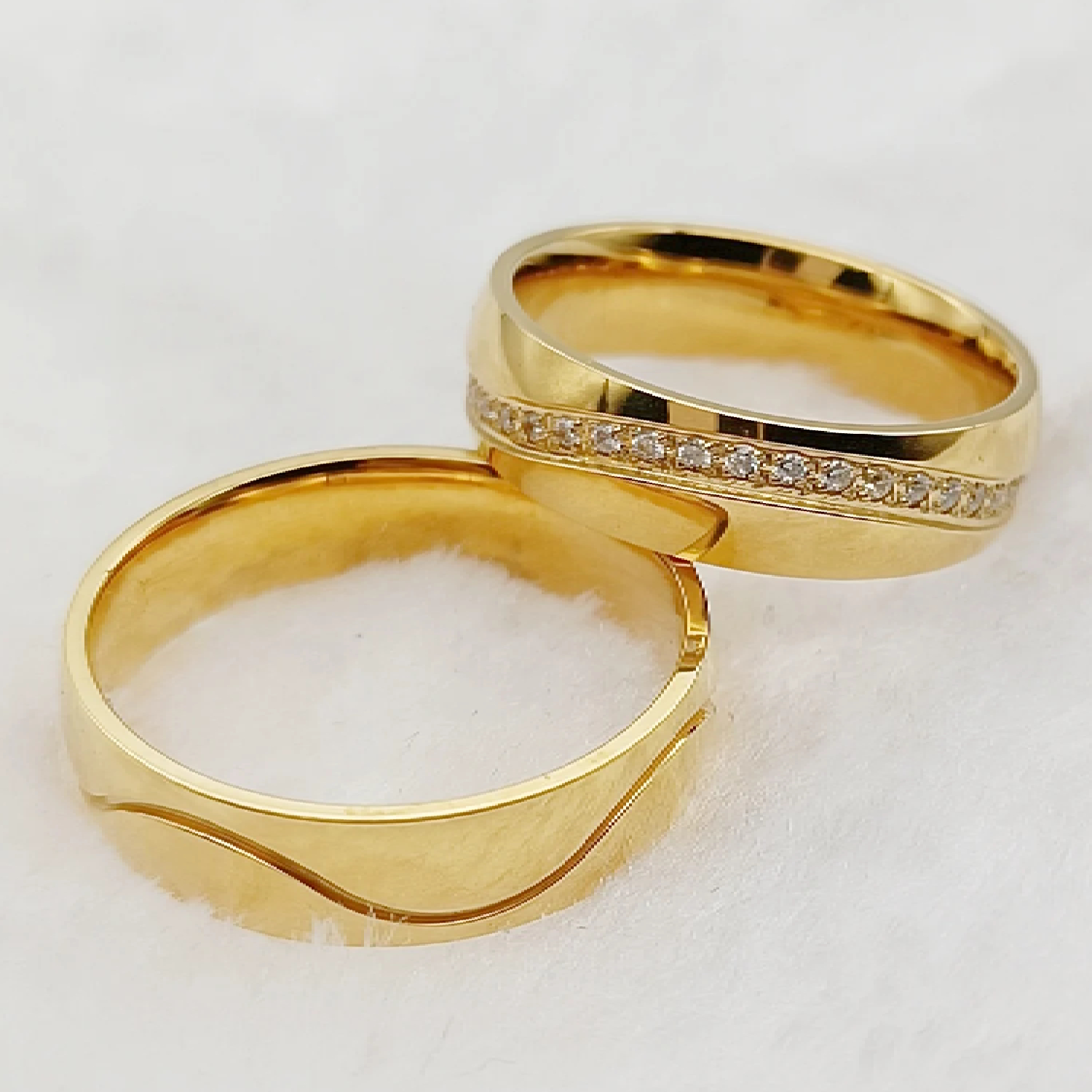 ANILLO DE PAREJA MATRIMONIO PROMESA DE AMOR - ESTUCHE GRATIS - 4