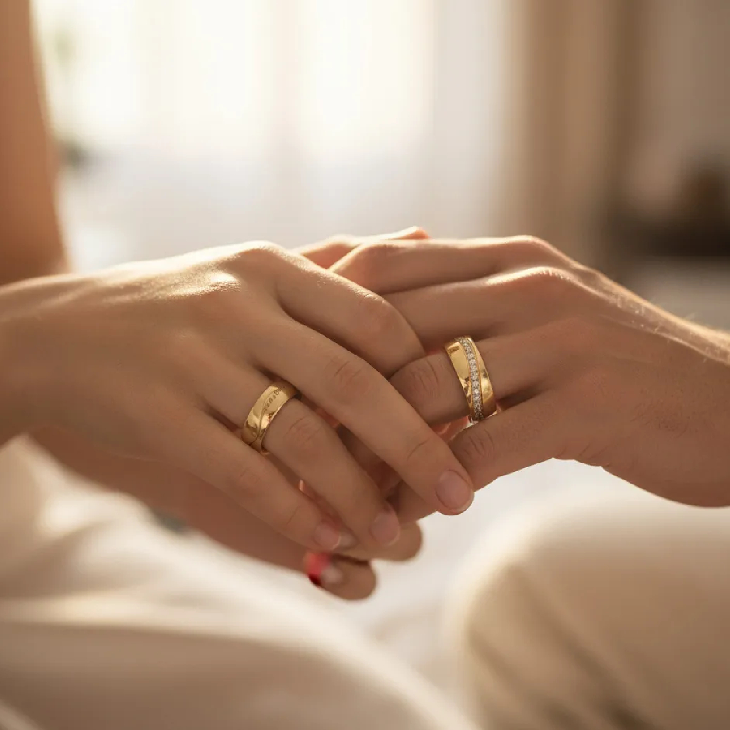 ANILLO DE PAREJA MATRIMONIO PROMESA DE AMOR - ESTUCHE GRATIS - 7