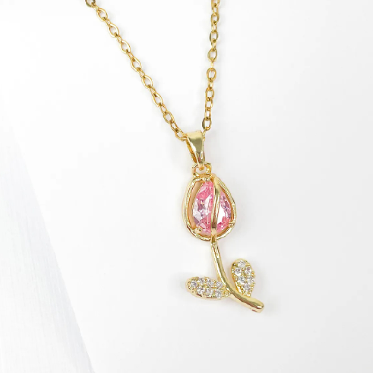 SET TULIPÁN ARETES Y COLLAR DAMA - PACK DE 4 UNIDADES REGALO - 2