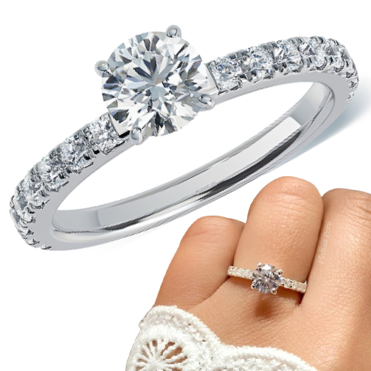 ANILLO PROMESA, REGALO NOVIA PAREJA - PLATA ESTUCHE GRATIS - 1