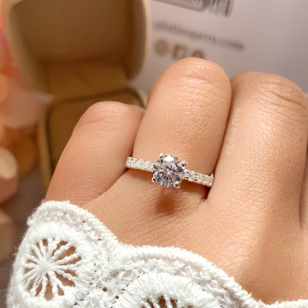 ANILLO PROMESA, REGALO NOVIA PAREJA - PLATA ESTUCHE GRATIS - 2