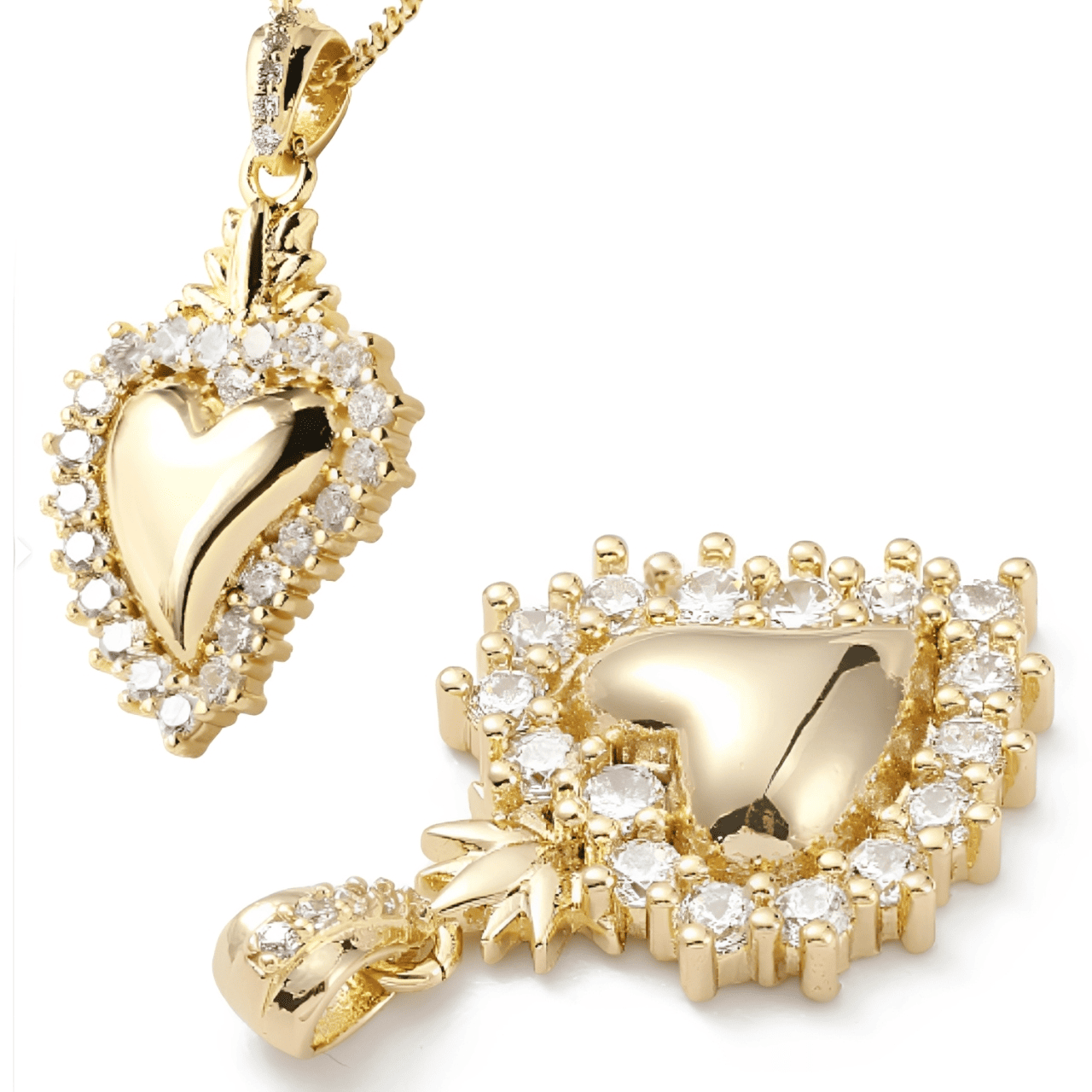 COLLAR CORAZON DE EMOCIONES CON PIEDRA CIRCONIA REGALO UNICO - 5