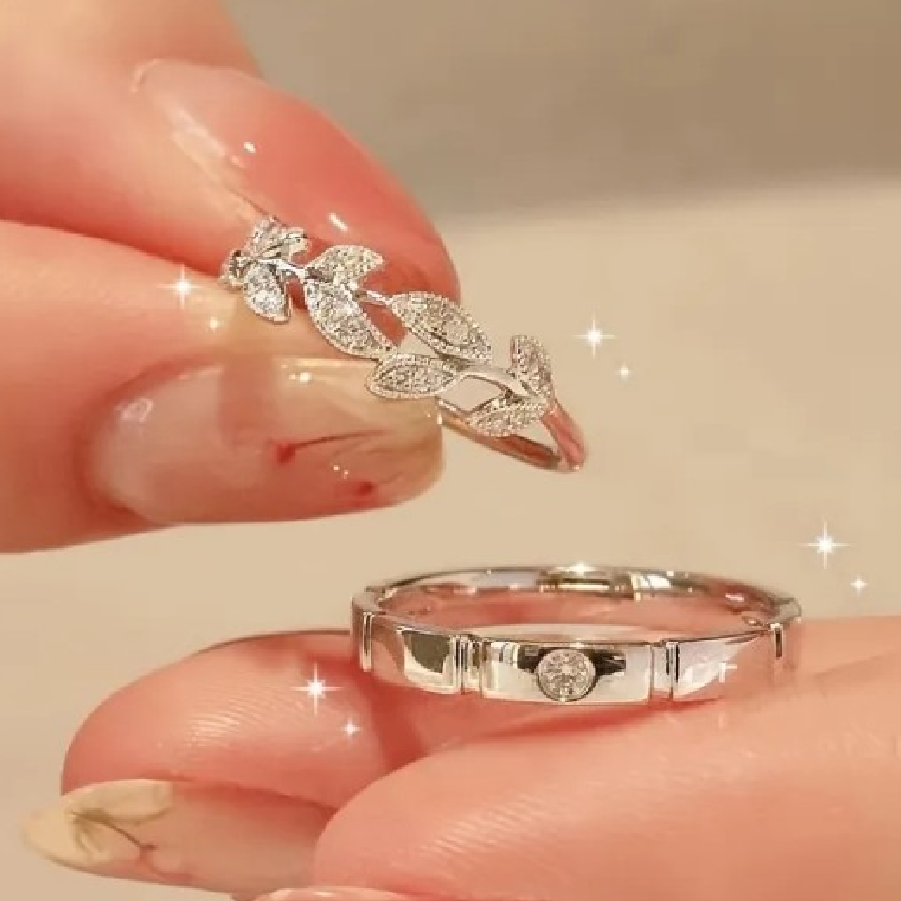 ANILLO DE PAREJA AMOR ETERNO DISEÑO UNICO - 2