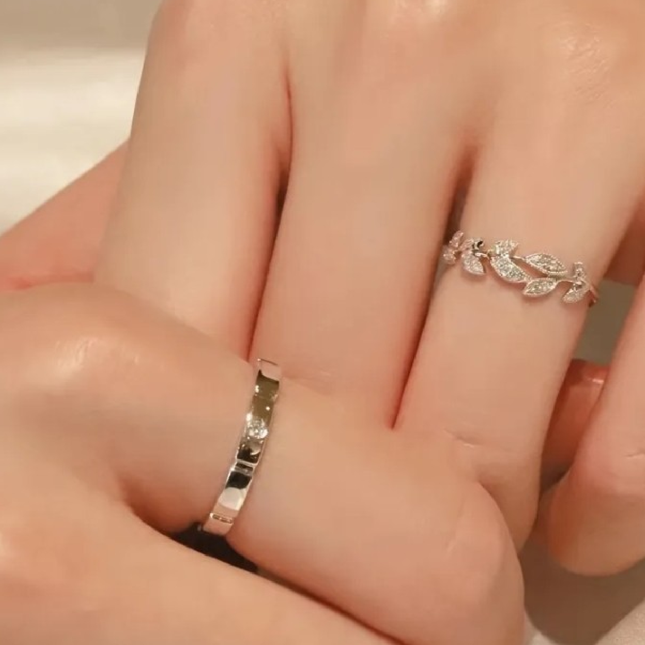ANILLO DE PAREJA AMOR ETERNO DISEÑO UNICO - 4