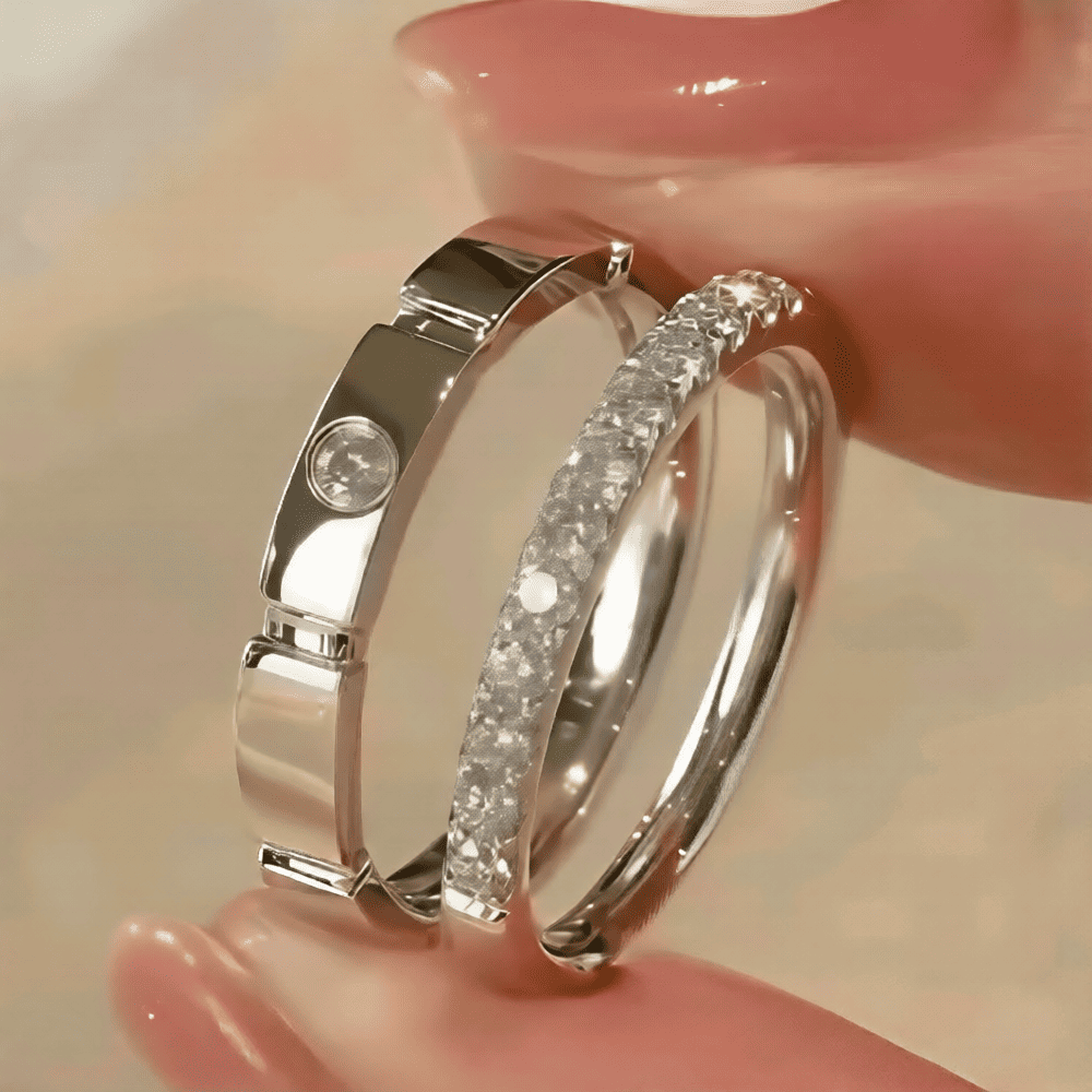 ANILLO PARA PAREJA - REGALO ENAMORADOS ,NOVIOS - 2