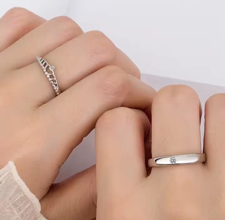 ANILLO PARA PAREJA AMOR ETERNO REY Y REINA - 3