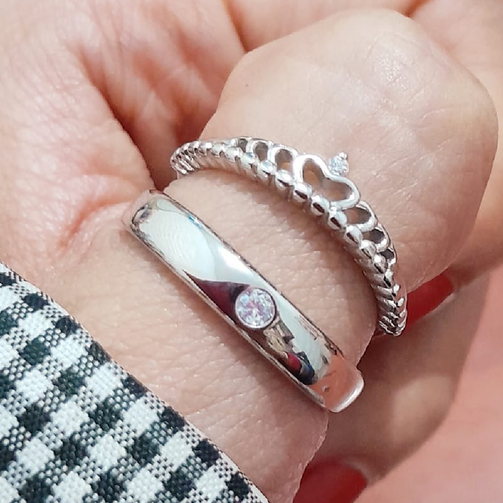 ANILLO PARA PAREJA AMOR ETERNO REY Y REINA - 7