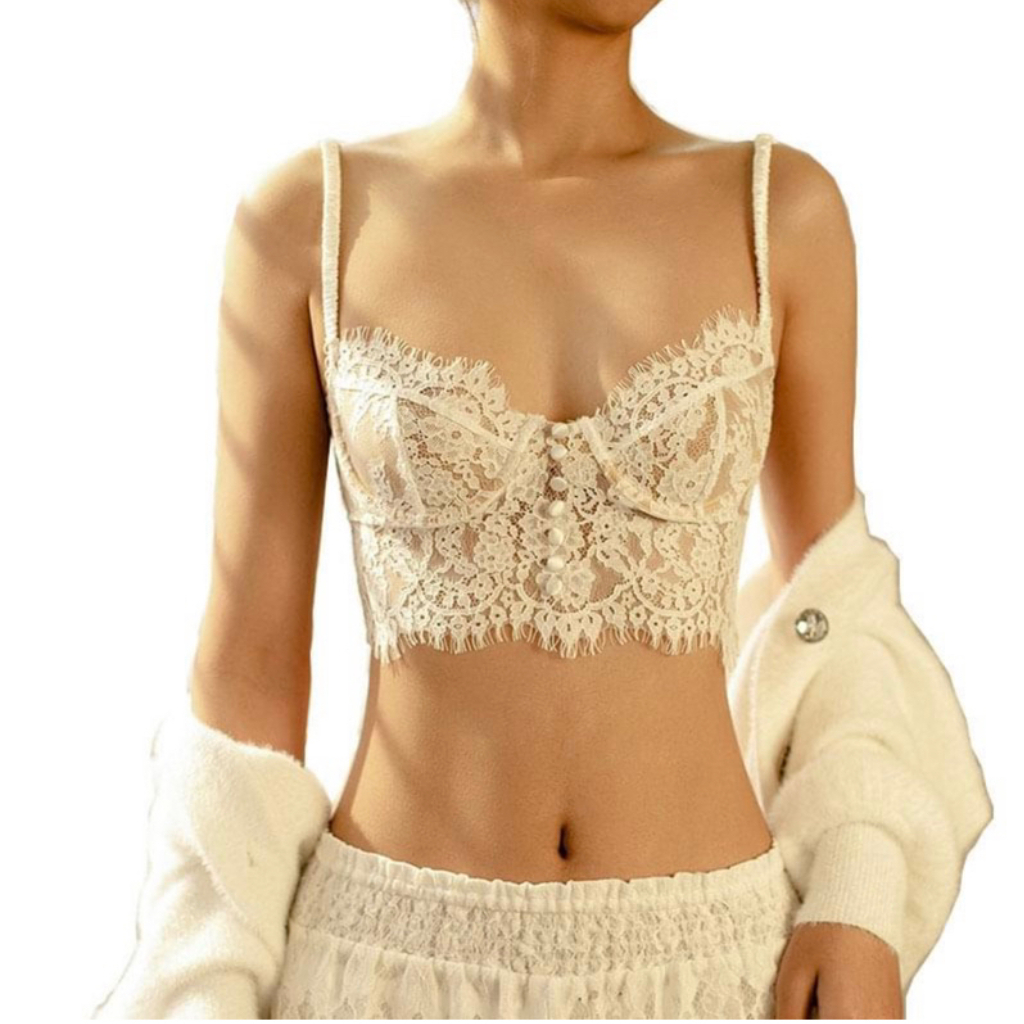CONJUNTO DE LENCERÍA SEXY DE ENCAJE - DOS PIEZAS MUJER - 4