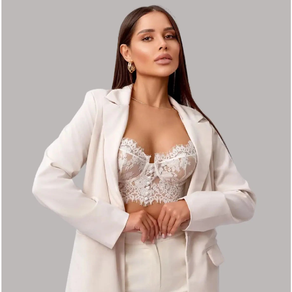 CONJUNTO DE LENCERÍA SEXY DE ENCAJE - DOS PIEZAS MUJER - 5