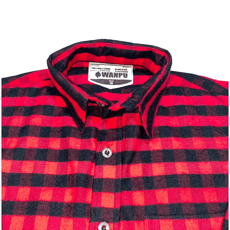 CAMISA NIÑO ALGODON LEÑADOR ROJO - 4