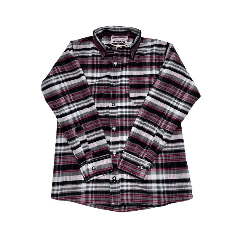 CAMISA NIÑO ALGODON LEÑADOR SALMÓN - 1