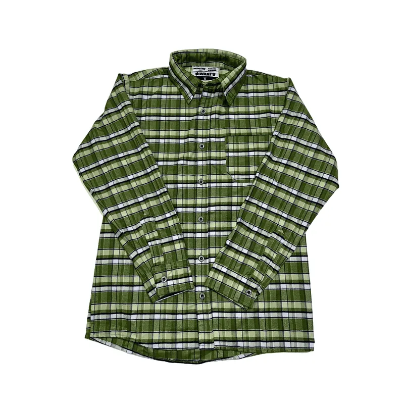 CAMISA NIÑO ALGODON LEÑADOR VERDE - 1