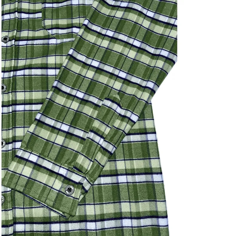 CAMISA NIÑO ALGODON LEÑADOR VERDE - 4