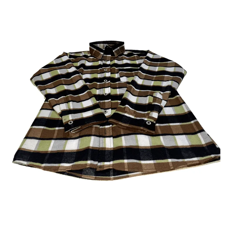 CAMISA NIÑO ALGODON LEÑADOR MARRON RÚSTICO - 2