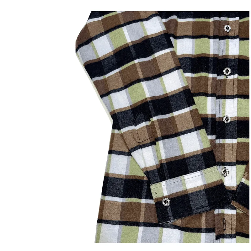 CAMISA NIÑO ALGODON LEÑADOR MARRON RÚSTICO - 4