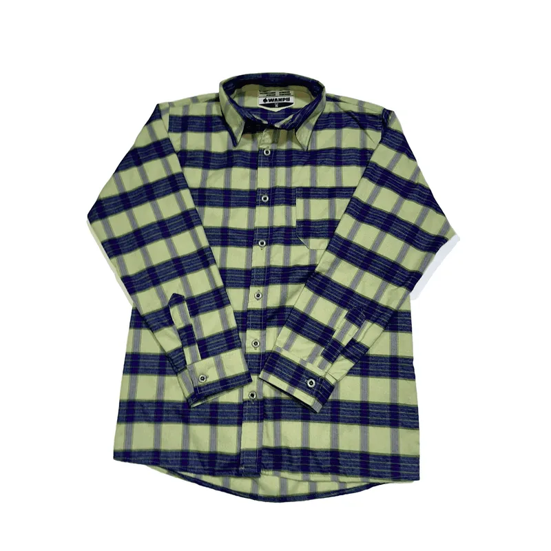 CAMISA NIÑO ALGODON LEÑADOR VERDE AGUA - 1