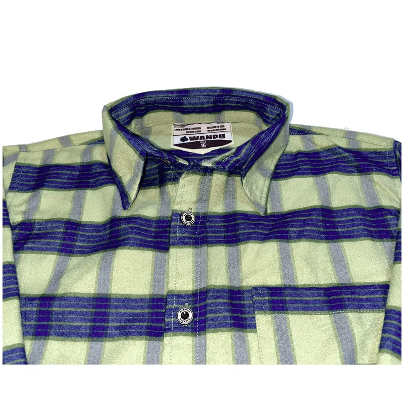 CAMISA NIÑO ALGODON LEÑADOR VERDE AGUA - 3