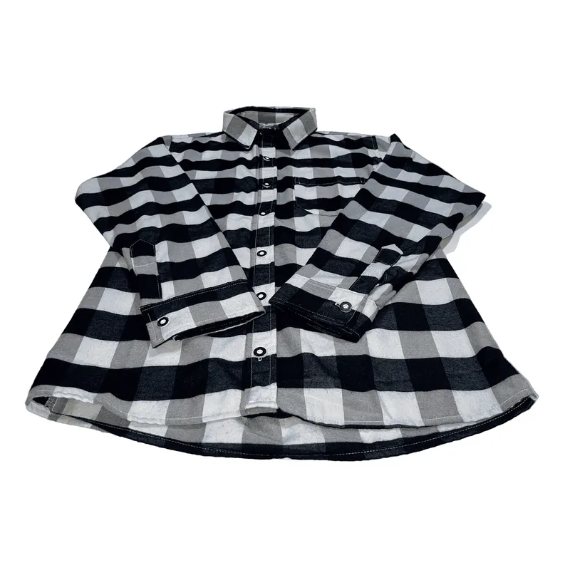 CAMISA NIÑO ALGODON LEÑADOR NEGRO BRILLANTE - 2