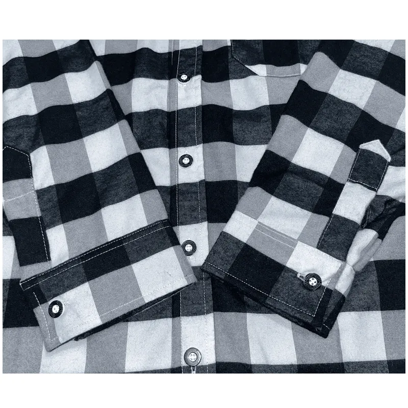 CAMISA NIÑO ALGODON LEÑADOR NEGRO BRILLANTE - 3
