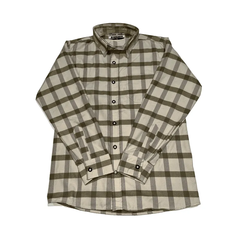 CAMISA NIÑO ALGODON LEÑADOR BEIGE - 1