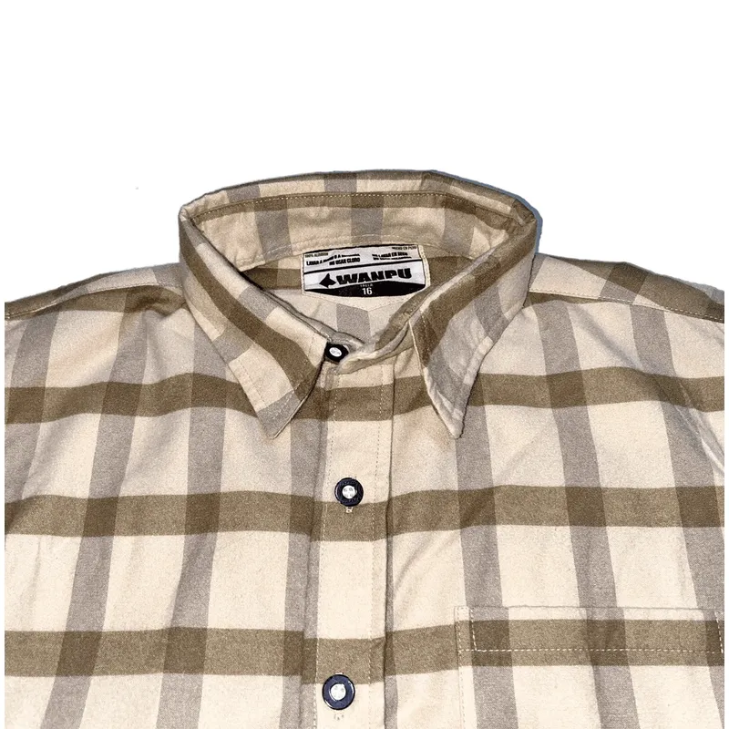 CAMISA NIÑO ALGODON LEÑADOR BEIGE - 4
