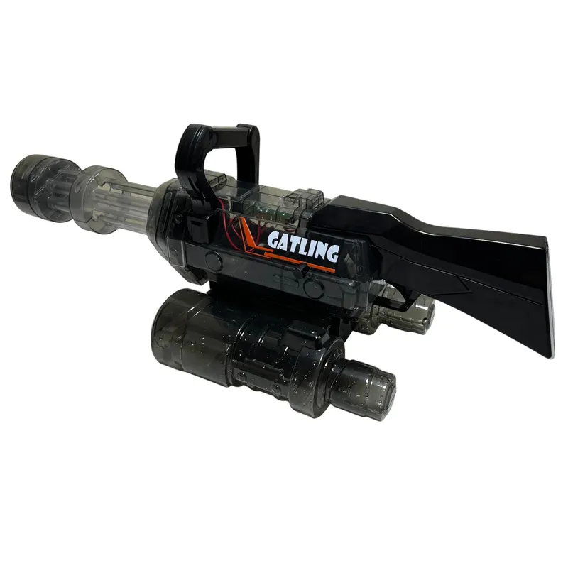 GATLING LANZA AGUA CON HUMO Y LUZ RGB - 1