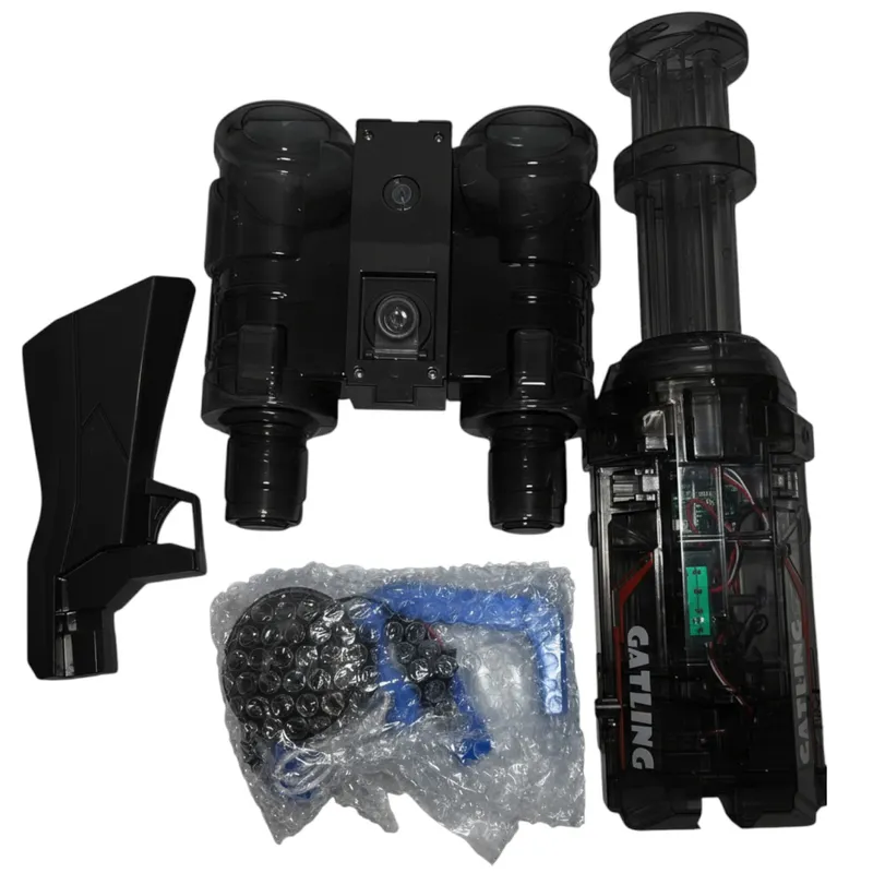 GATLING LANZA AGUA CON HUMO Y LUZ RGB - 4