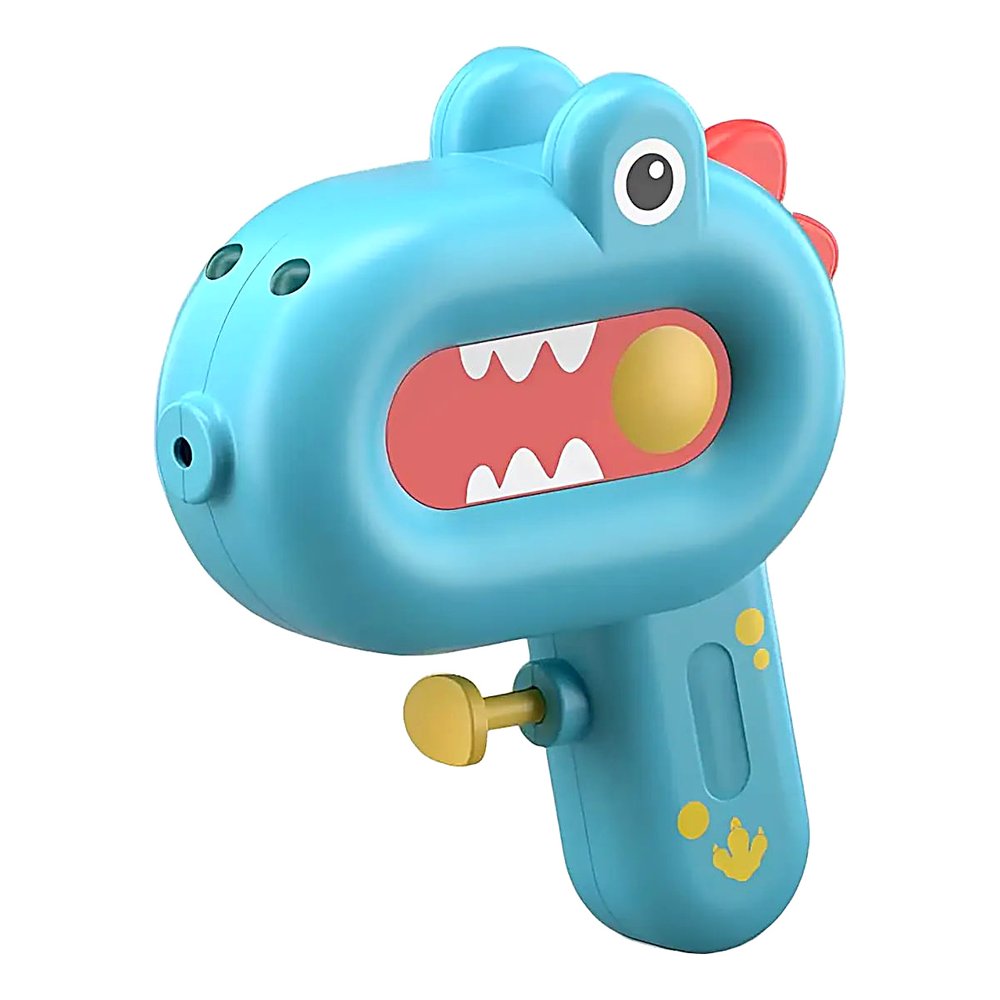 MINI PISTOLA DE AGUA DINOSAURIO AZUL PARA NIÑOS, JUGUETE DE PLÁSTICO RESISTENTE CON DISEÑO - 1