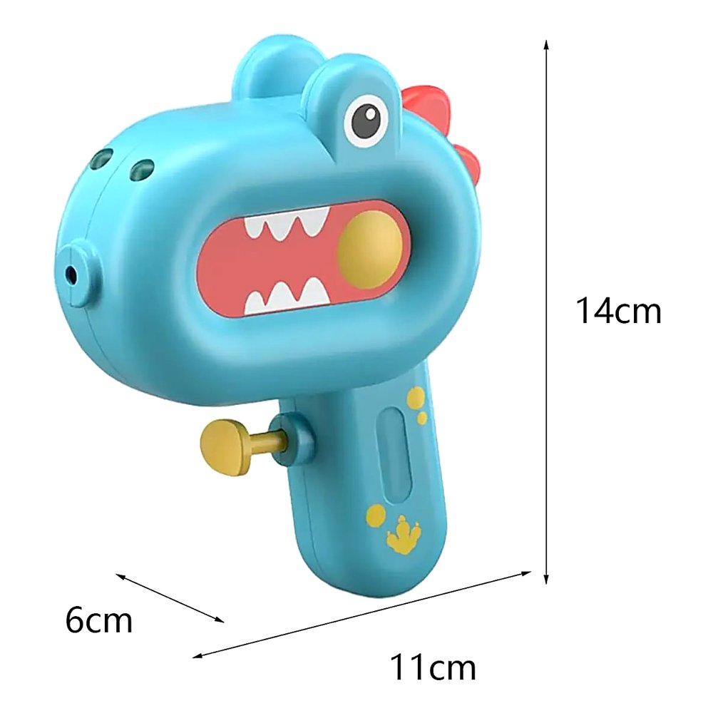 MINI PISTOLA DE AGUA DINOSAURIO AZUL PARA NIÑOS, JUGUETE DE PLÁSTICO RESISTENTE CON DISEÑO - 2
