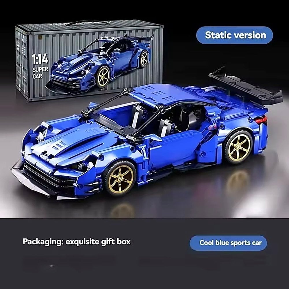 AUTO A CONTROL REMOTO DEPORTIVO 33CM CON LUCES LED Y PILAS PARA EL MANDO - 4