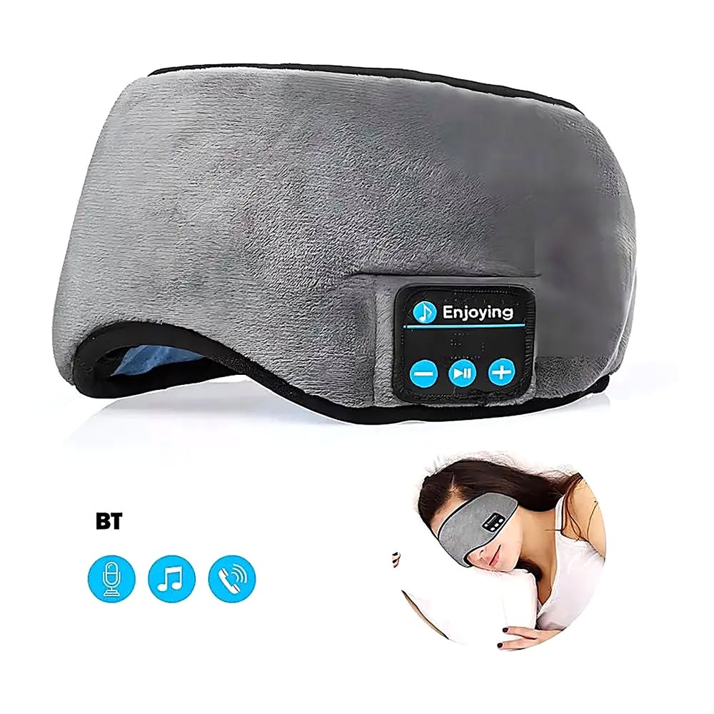ANTIFAZ CON BLUETOOTH EN GEL PARA DORMIR Y LEER, AURICULARES INTEGRADOS, CARGA RAPIDA Y - 2