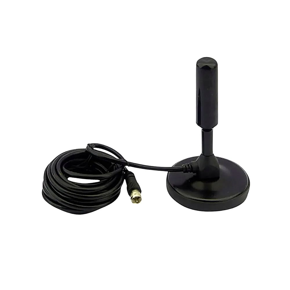 ANTENA HD TV DIGITAL SG-3003 CON CABLE 5M Y BASE MAGNETICA NEGRA - 2