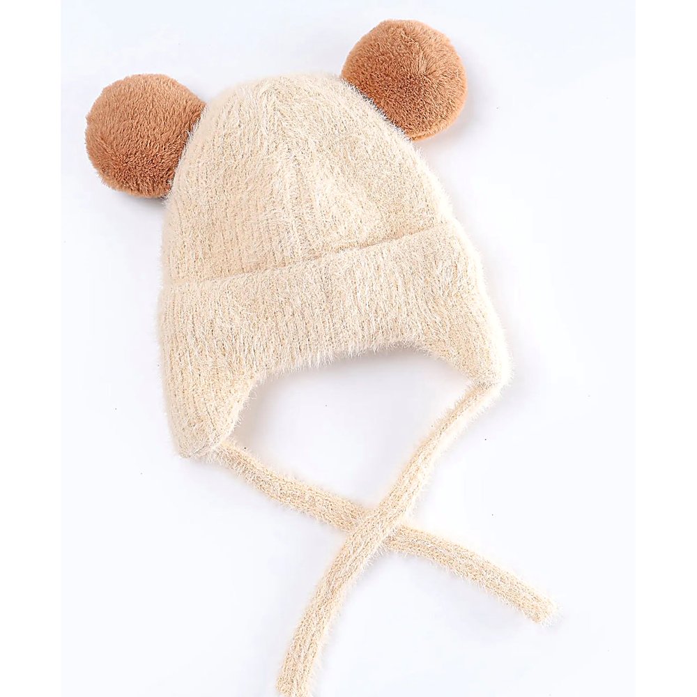 PELUCHE DE CAPIBARA BEIGE CON MEJILLAS ROSADAS, FELPA SUAVE Y DISEÑO ADORABLE - 4