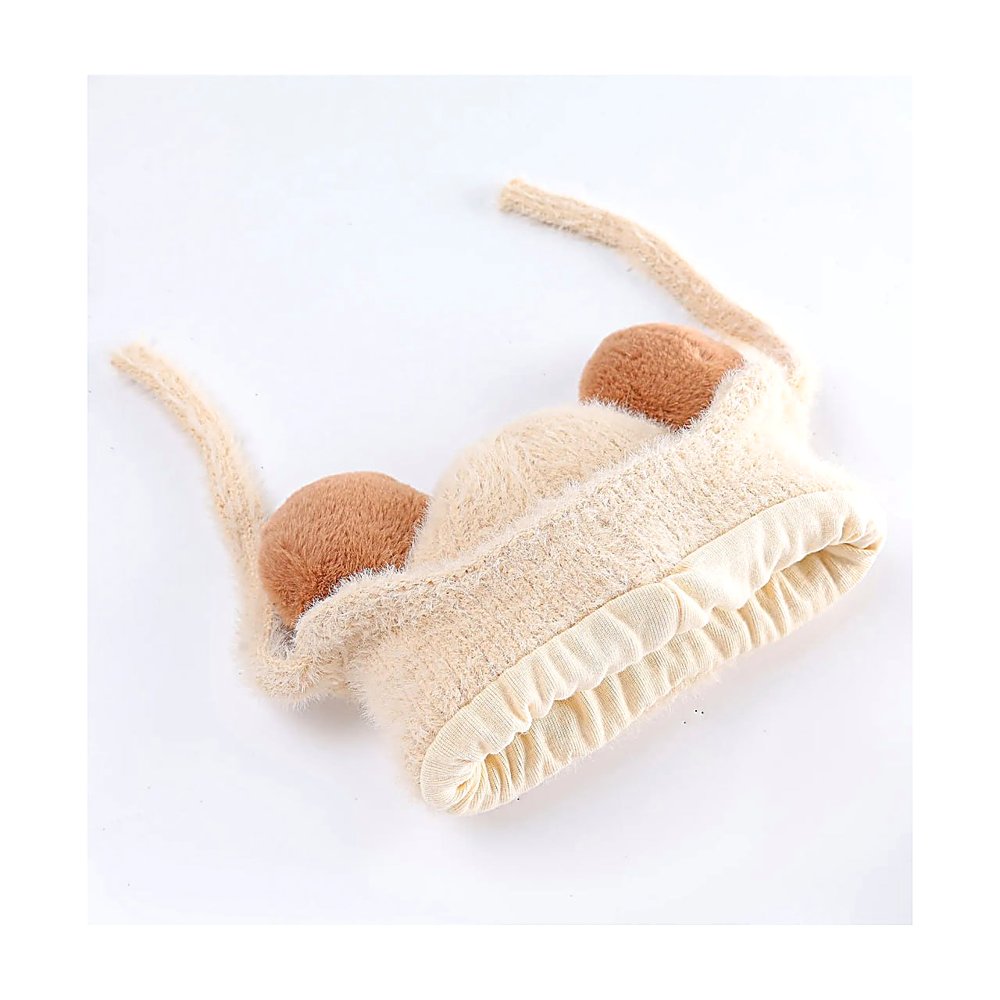 PELUCHE DE CAPIBARA BEIGE CON MEJILLAS ROSADAS, FELPA SUAVE Y DISEÑO ADORABLE - 5