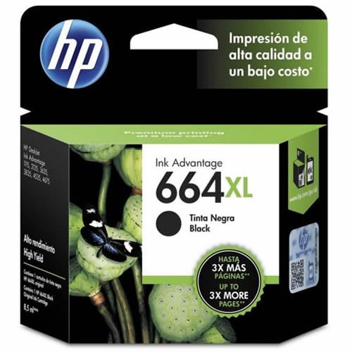 TINTA HP 664XL F6V31AL NEGRO 480 PGS - 1