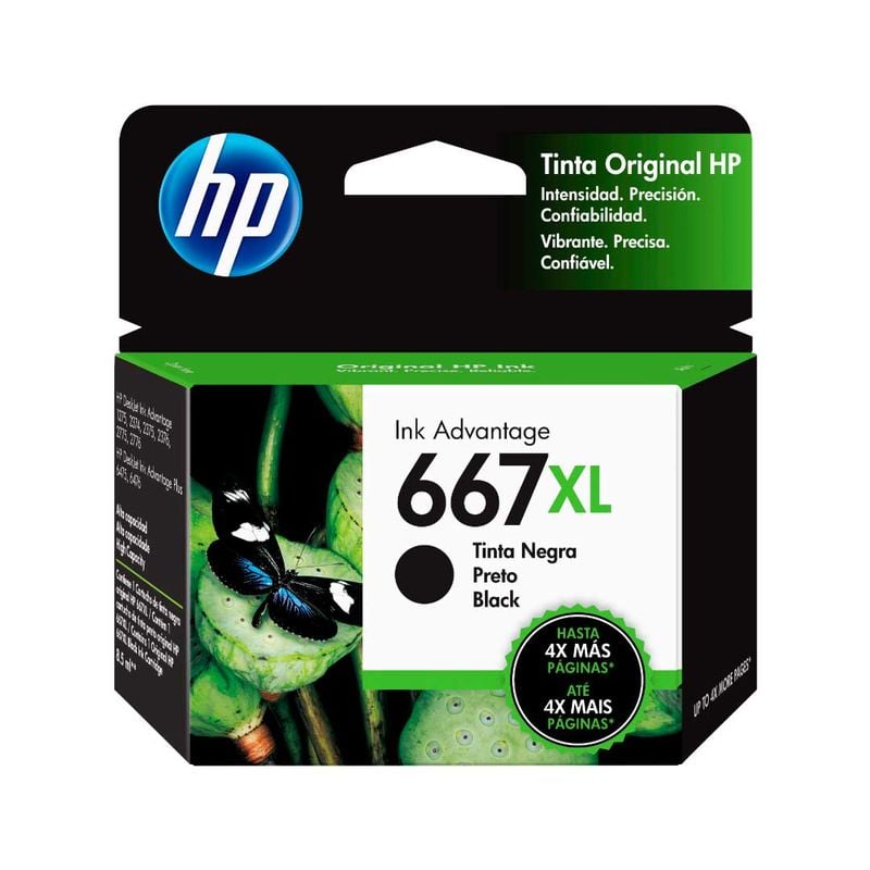 TINTA HP 667XL 3YM81AL BLACK (DJ 2775 / 4175) - 1
