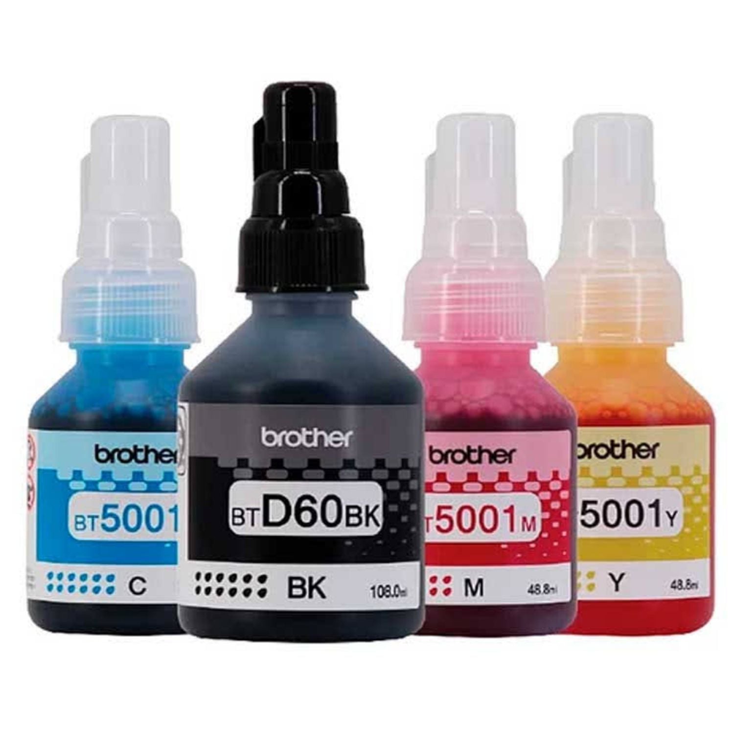 TINTAS BROTHER BTD60BK / BT5001C / BT5001M / BT5001Y KIT COMPLETO - 2