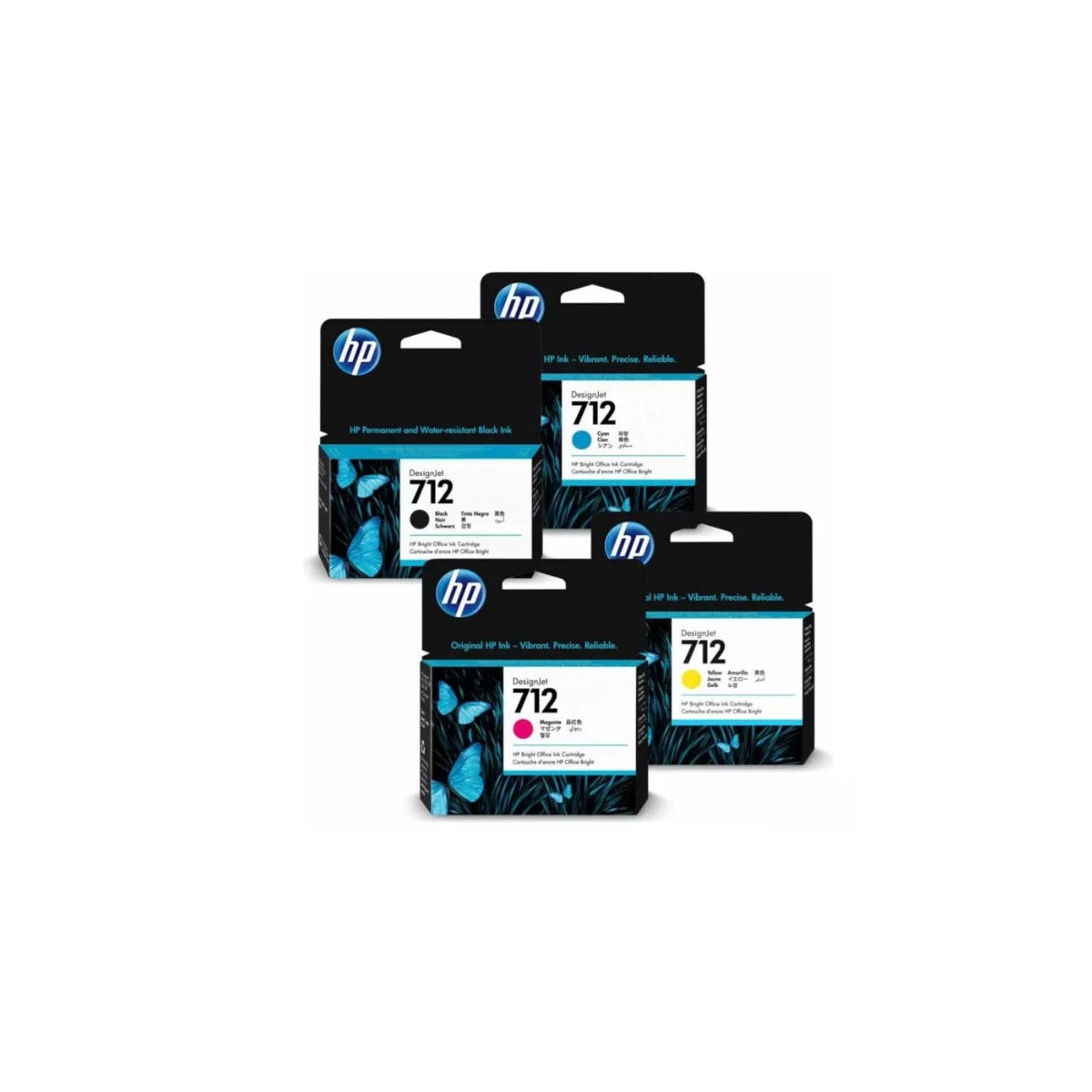 PACK TINTA HP 712 DESIGNJET T210 T250 T650 KIT COMPLETO - 2