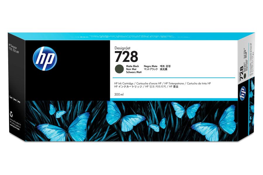 TINTA HP F9J68A 728 DE 300ML NEGRO MATTE - 1