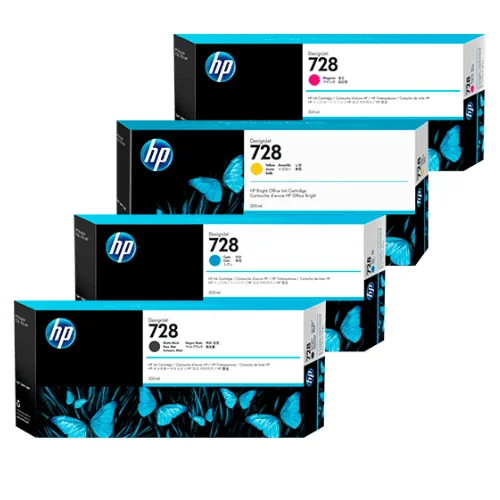 TINTA HP 728 DE 300ML PACK COMPLETO - 1