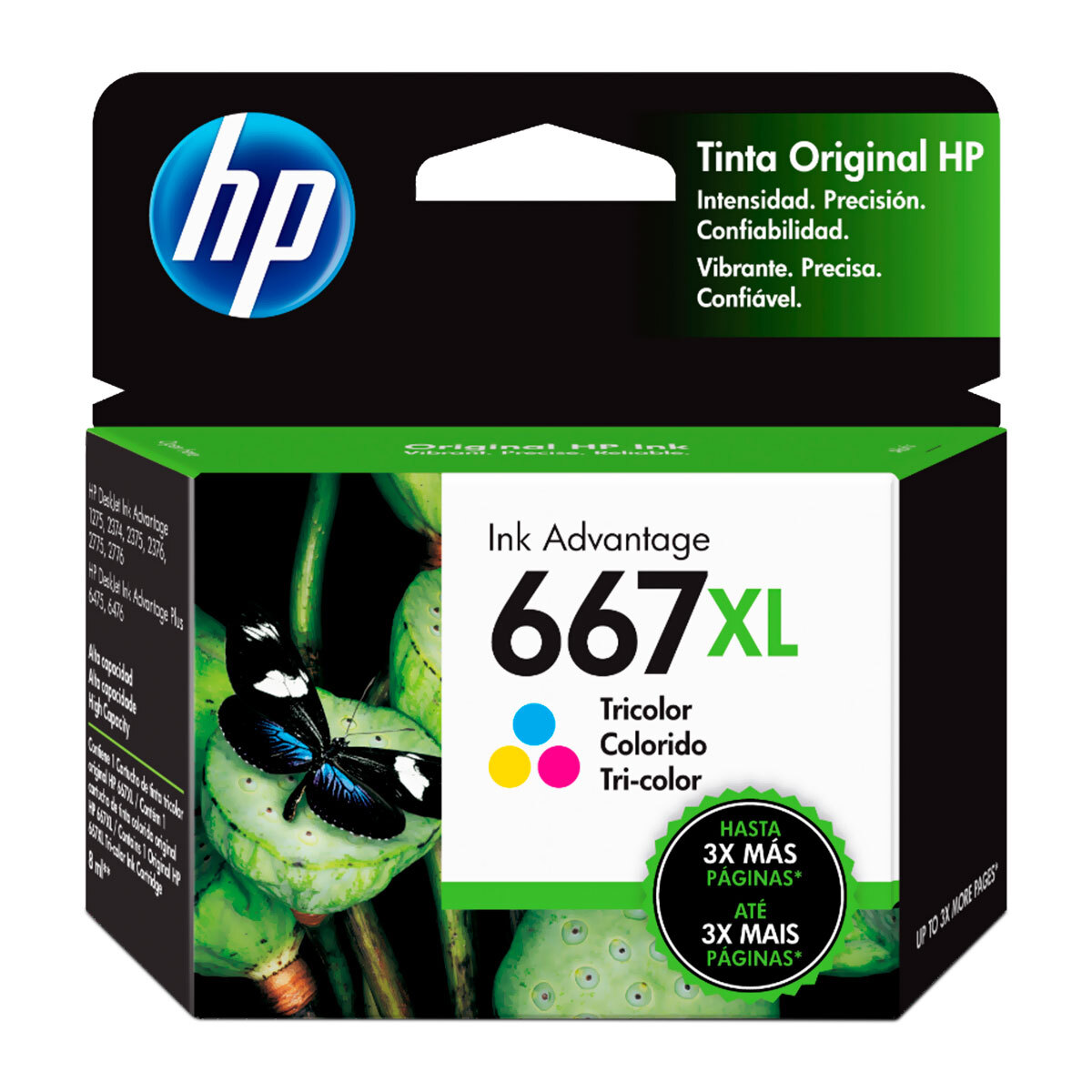 TINTA HP 667XL 3YM80AL TRICOLOR (DJ 2775 / 4175) - 1
