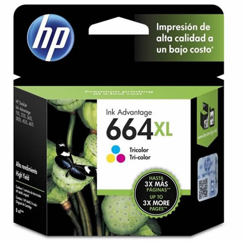 TINTA HP 664XL F6V30AL COLOR 330 PGS - 1