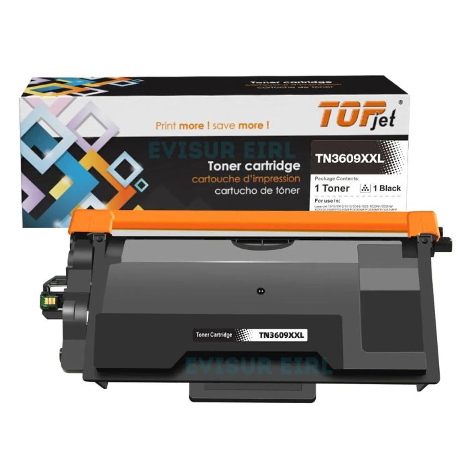TONER COMPATIBLE BROTHER TN-3609XXL NEGRO - 1