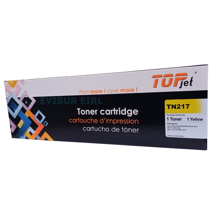 TONER COMPATIBLE BROTHER TN-217 YELLOW - 1