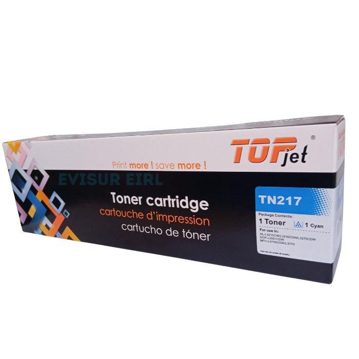 TONER COMPATIBLE BROTHER TN-217 CYAN - 1