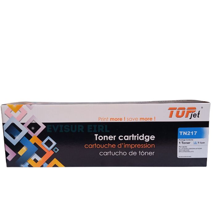 TONER COMPATIBLE BROTHER TN-217 CYAN - 2