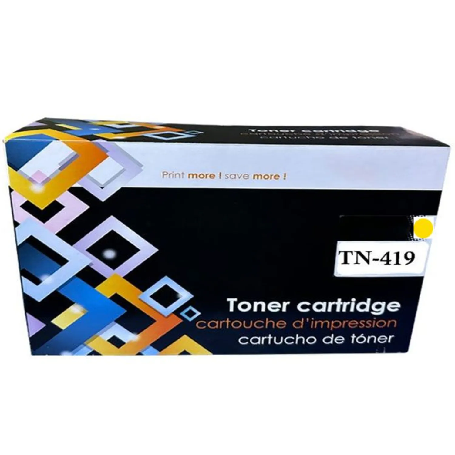 TONER COMPATIBLE TN-419 PARA BROTHER COLOR AMARILLO - 1