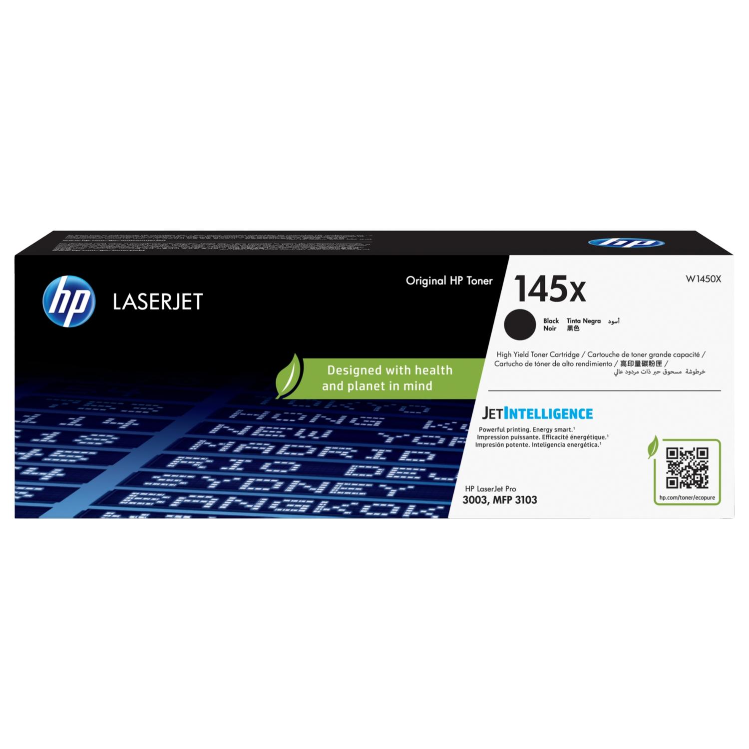 TONER HP W1450X (145X) L.J. 3103 BLACK 3,800 PGS - 2